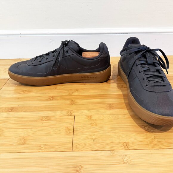 Lululemon Cityverse sneaker, Men's size 12, Grey Vegan leather with gumsole - Picture 6 of 10